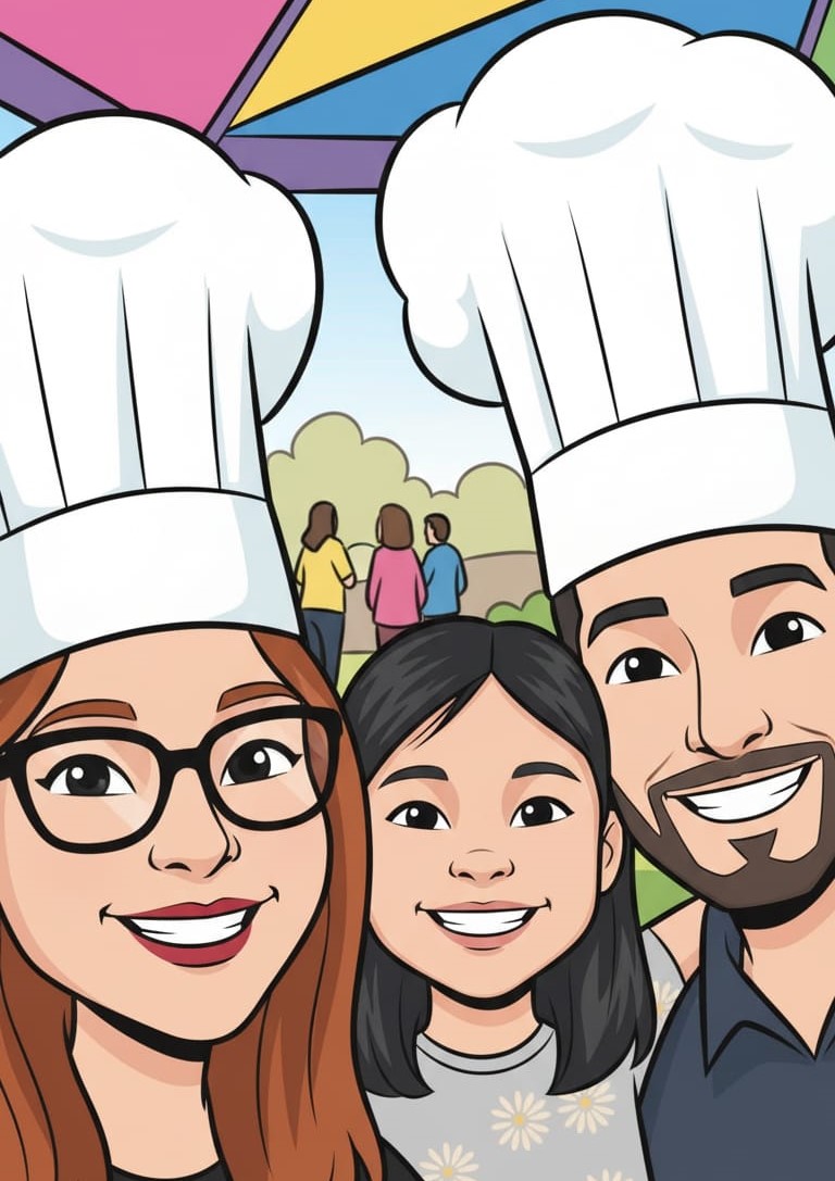 Familia de Fide's Bliss - Karen, Luis y Addison